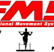 FMS Functional Movement Systems logo with silhouettes performing squat, hurdle step, and lunge
